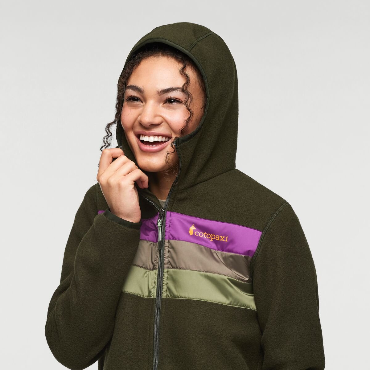 Teca Fleece Hooded Full-Zip Jacket Woman