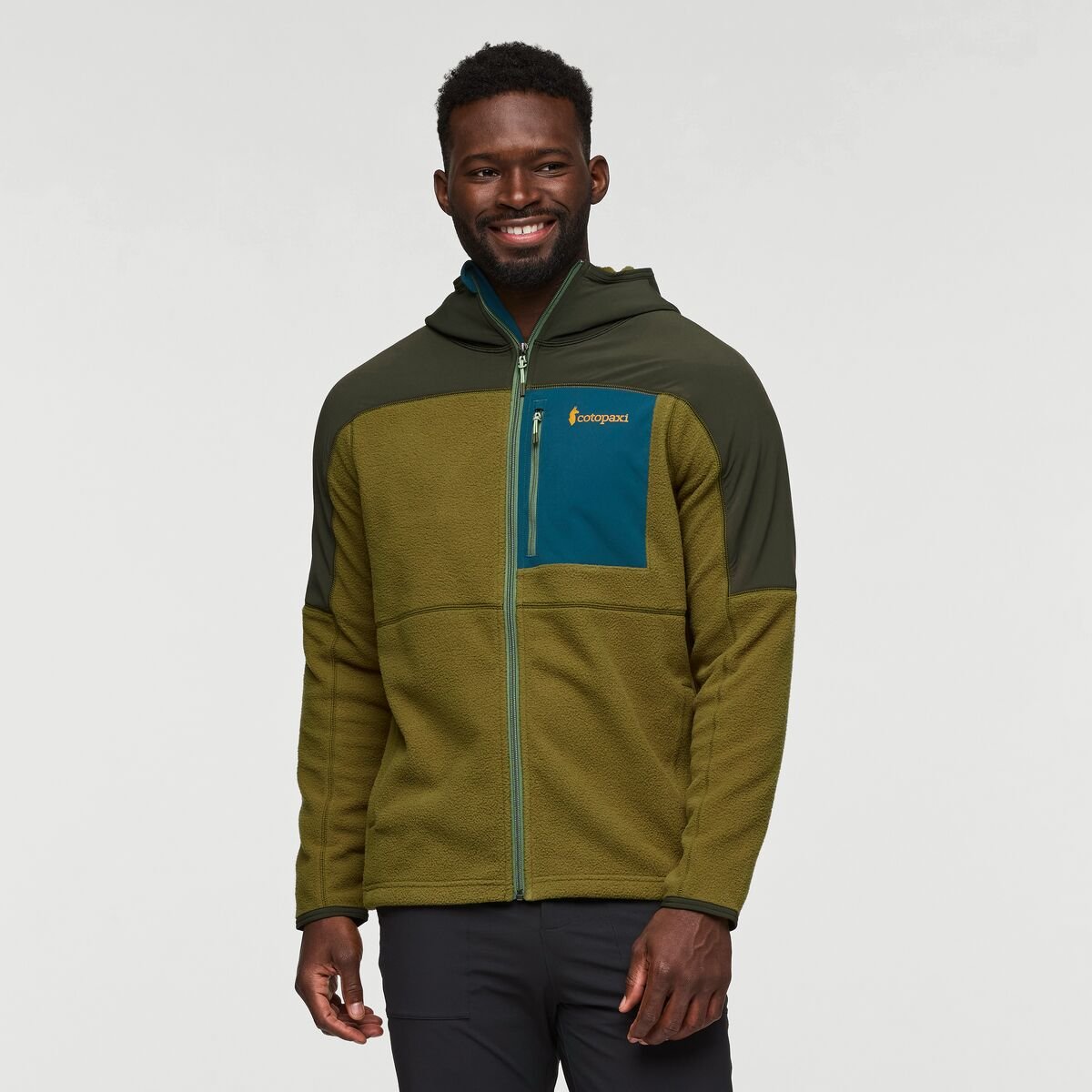 Abrazo Fleece Hooded Full-Zip Jacket Man