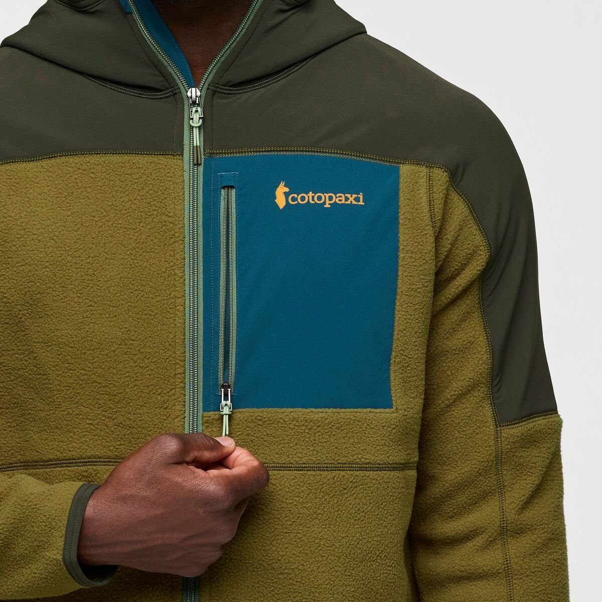 Abrazo Fleece Hooded Full-Zip Jacket Man