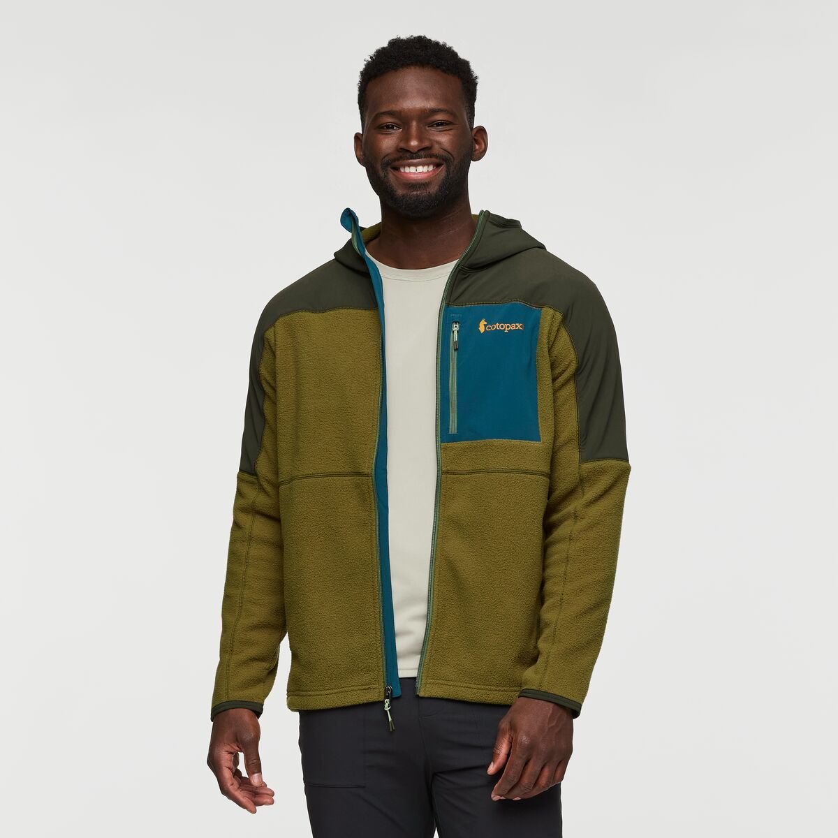 Abrazo Fleece Hooded Full-Zip Jacket Man