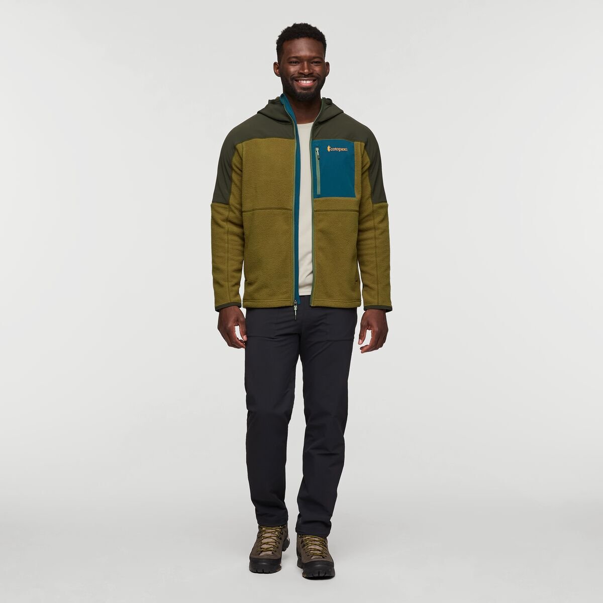 Abrazo Fleece Hooded Full-Zip Jacket Man