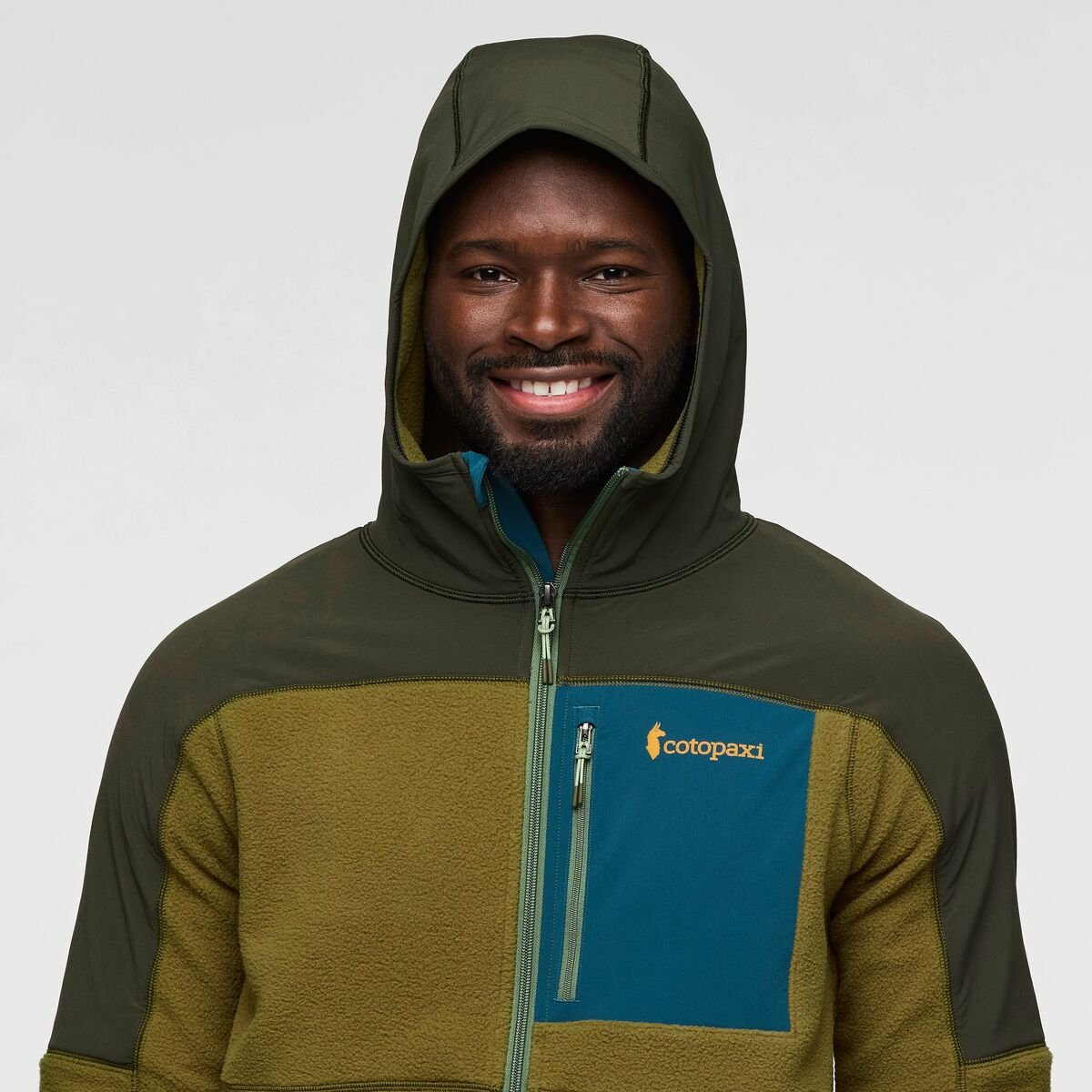 Abrazo Fleece Hooded Full-Zip Jacket Man