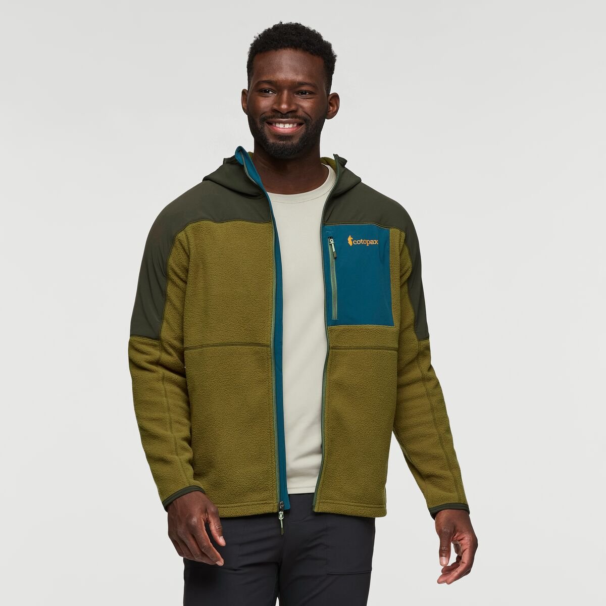 Abrazo Fleece Hooded Full-Zip Jacket Man