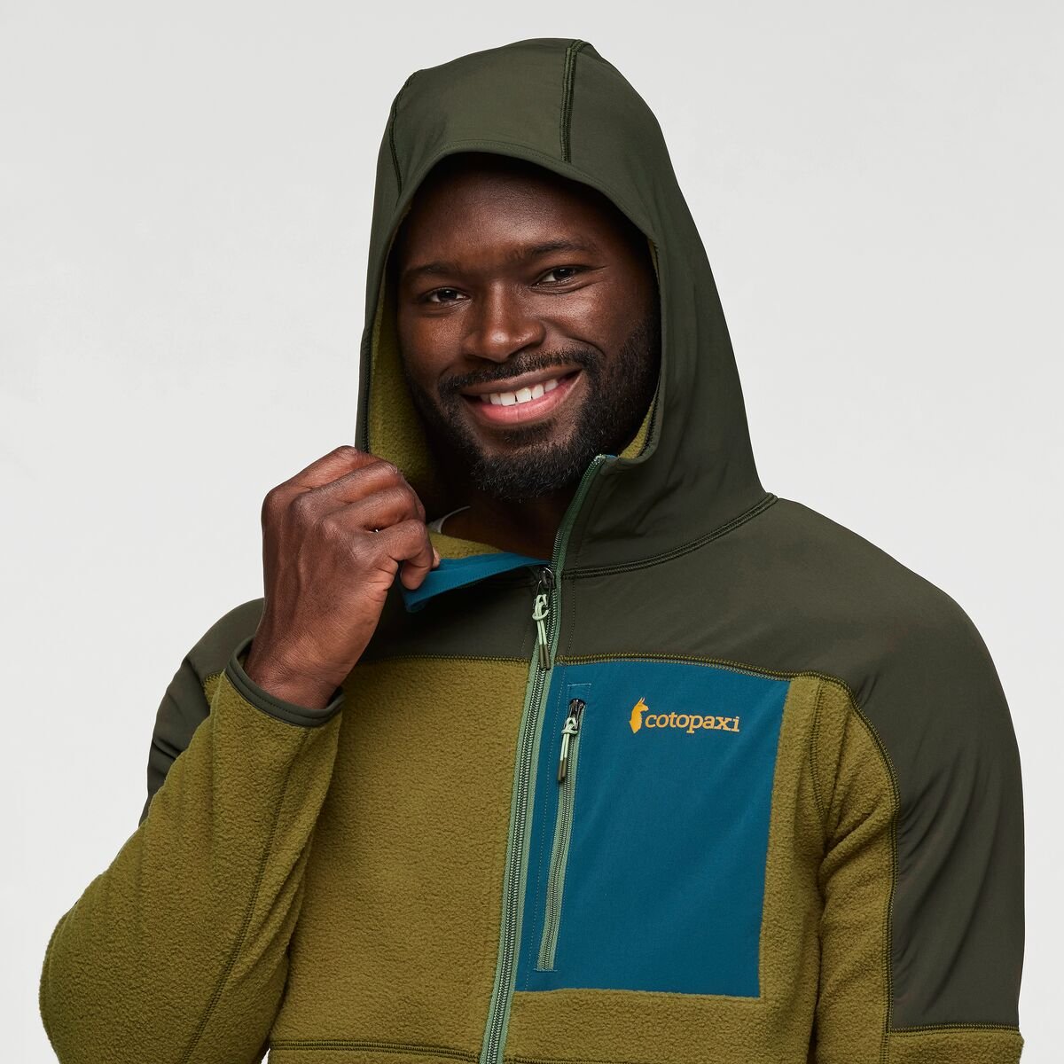 Abrazo Fleece Hooded Full-Zip Jacket Man