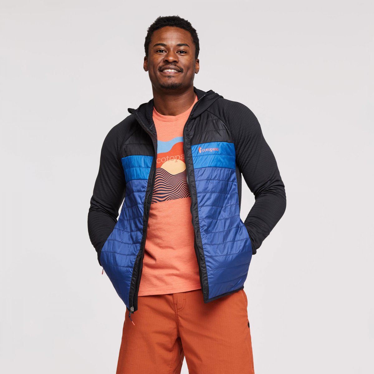 Capa Hybrid Insulated Hooded Jacket Man