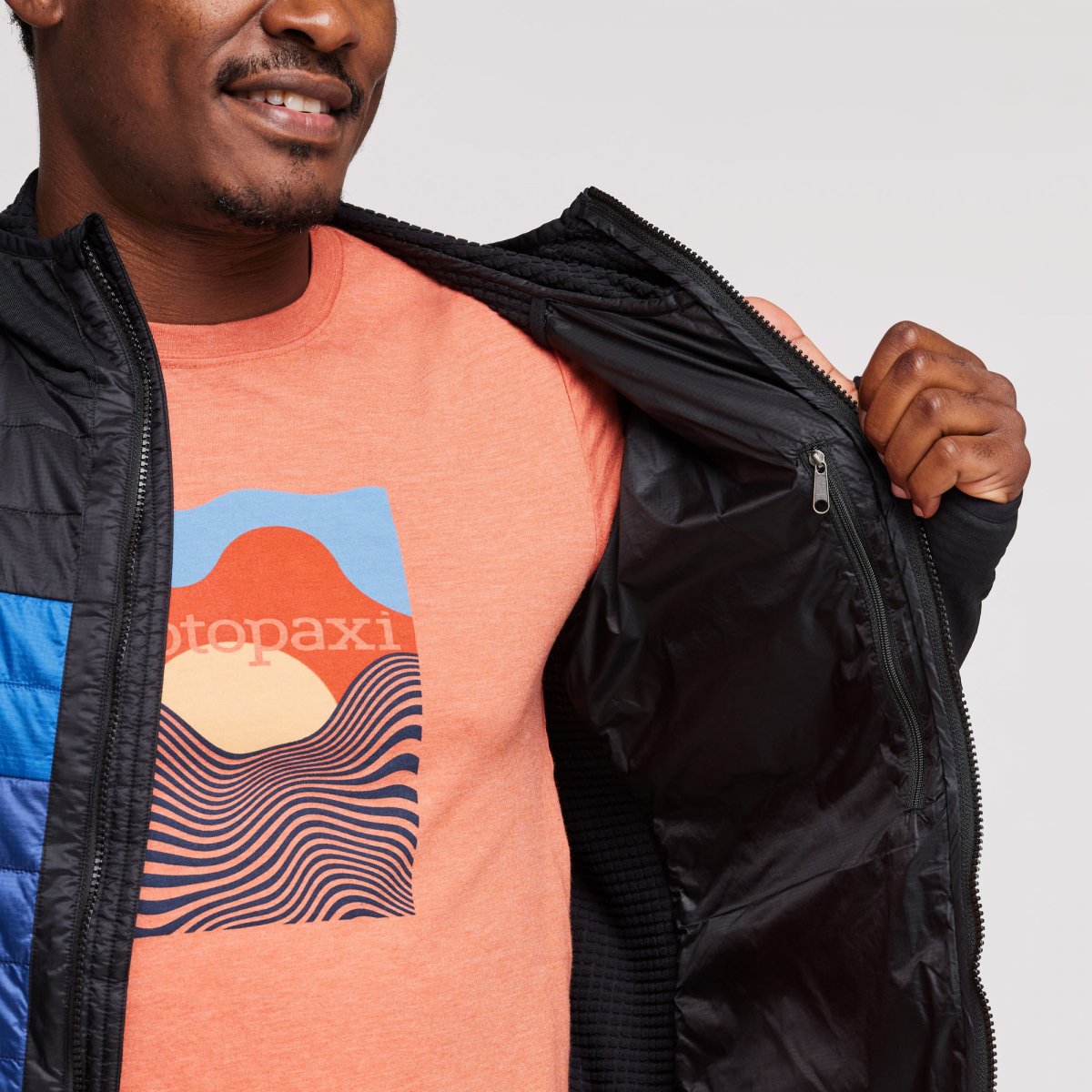 Capa Hybrid Insulated Hooded Jacket Man