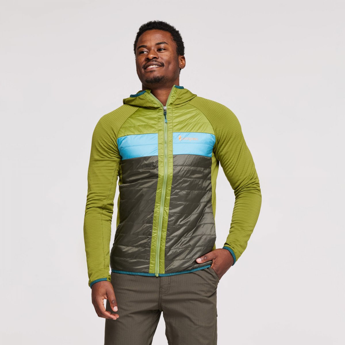 Capa Hybrid Insulated Hooded Jacket Man