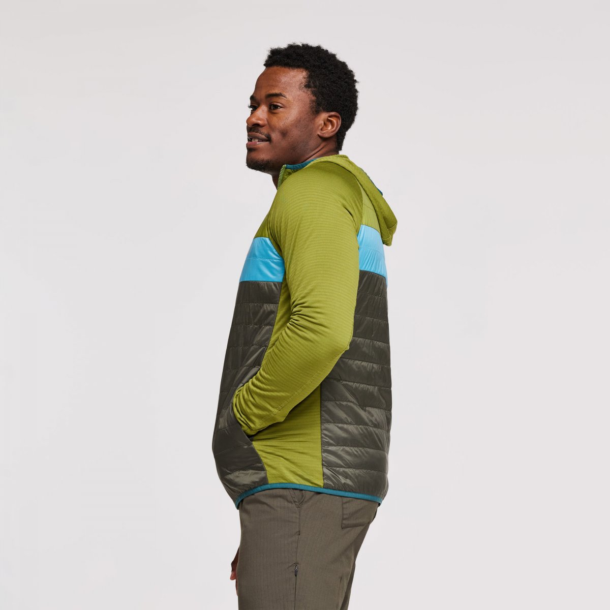 Capa Hybrid Insulated Hooded Jacket Man