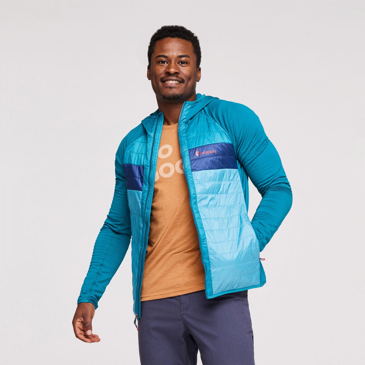 Capa Hybrid Insulated Hooded Jacket Man