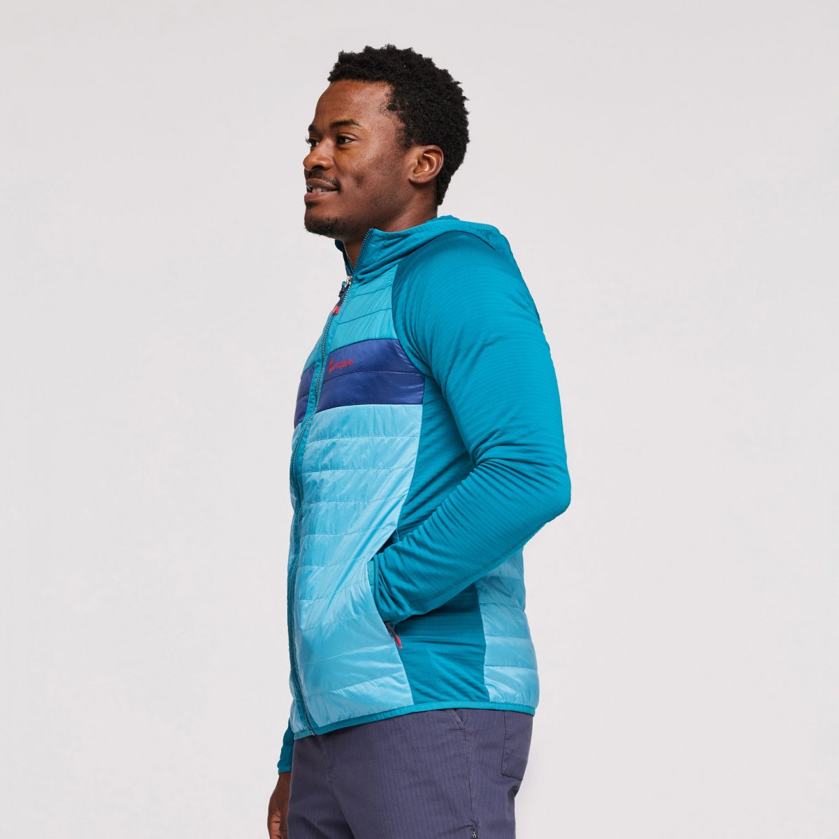 Capa Hybrid Insulated Hooded Jacket Man