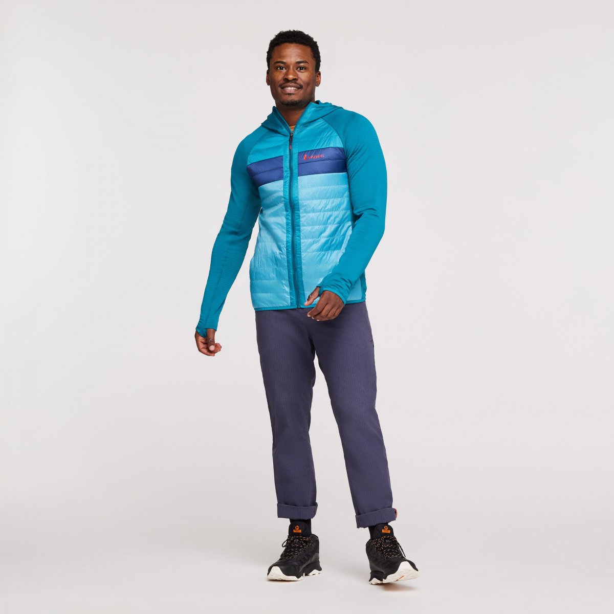 Capa Hybrid Insulated Hooded Jacket Man