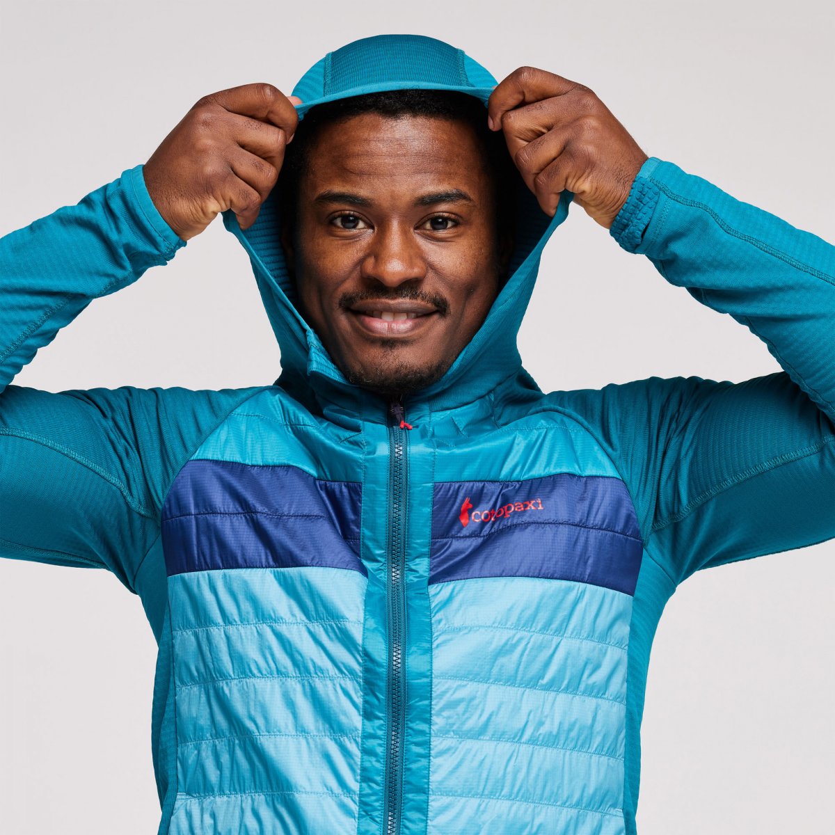 Capa Hybrid Insulated Hooded Jacket Man