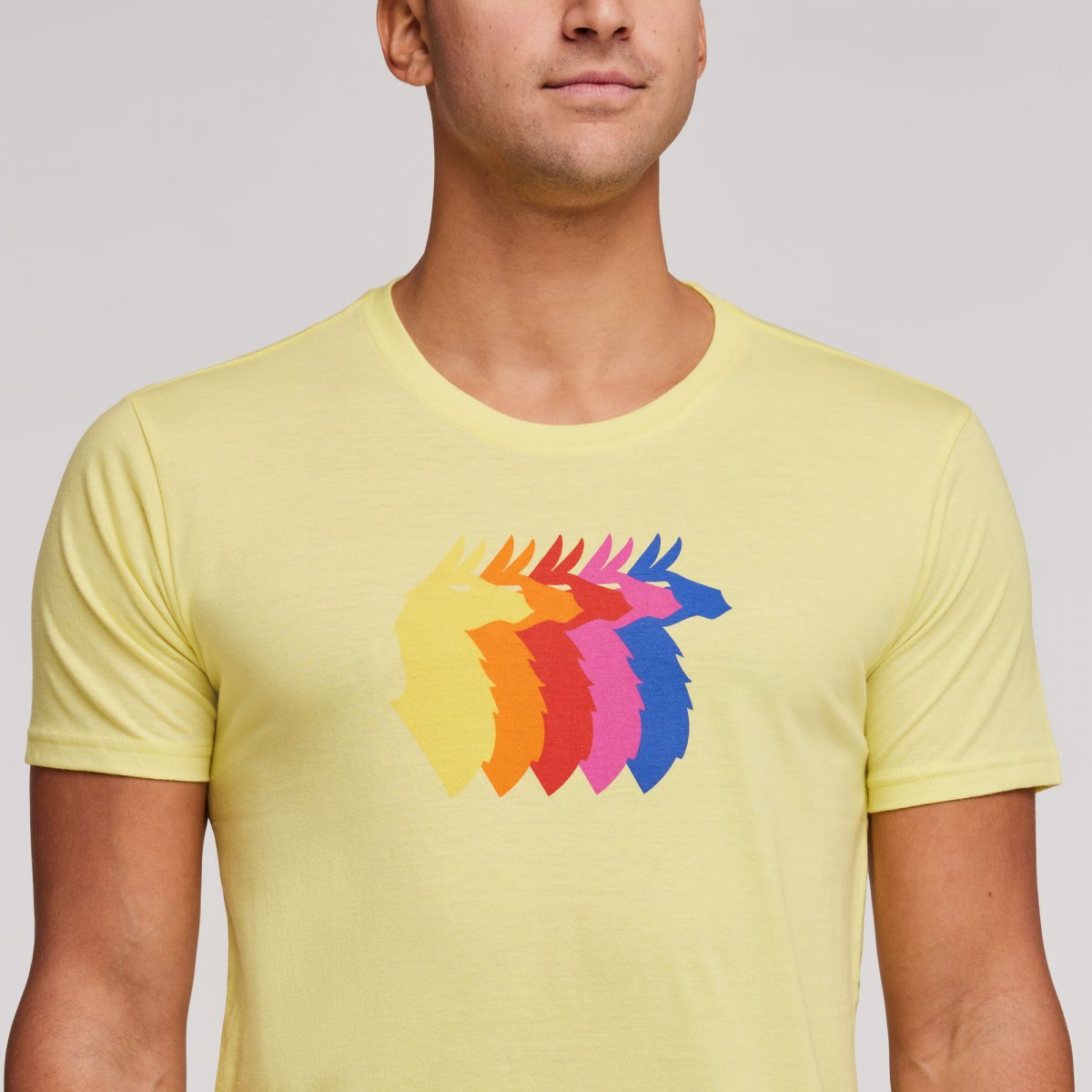 Llama Sequence Organic T-Shirt Man