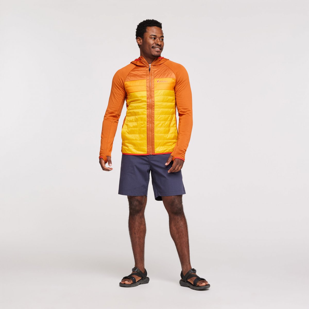Capa Hybrid Insulated Hooded Jacket Man
