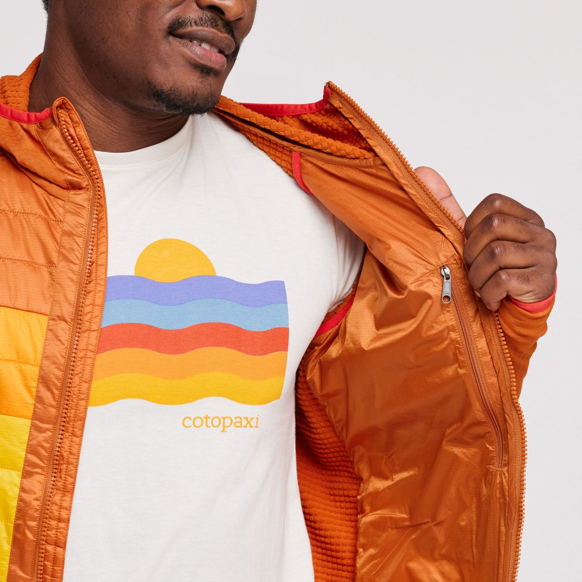 Capa Hybrid Insulated Hooded Jacket Man