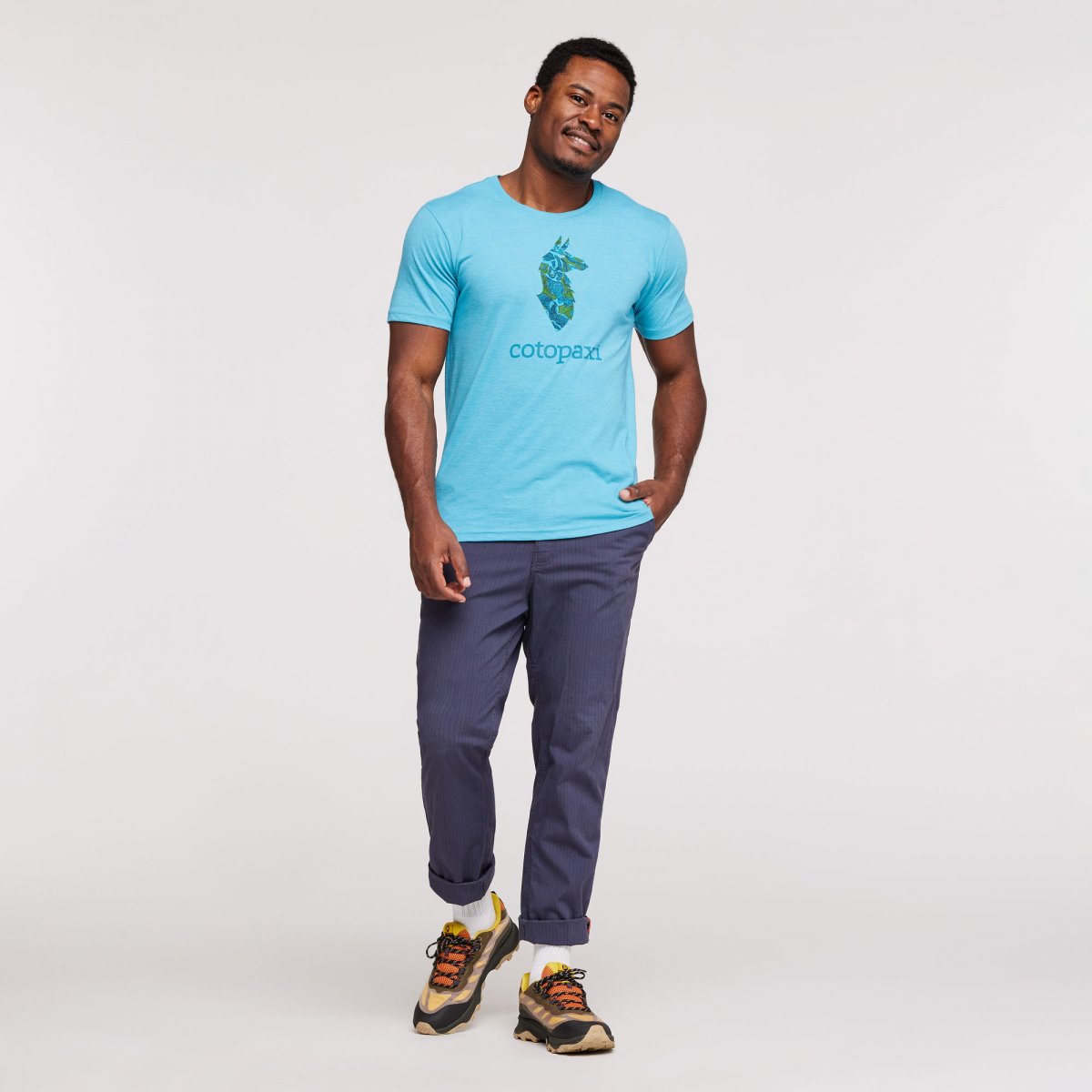 Altitude Llama Organic T-Shirt Man