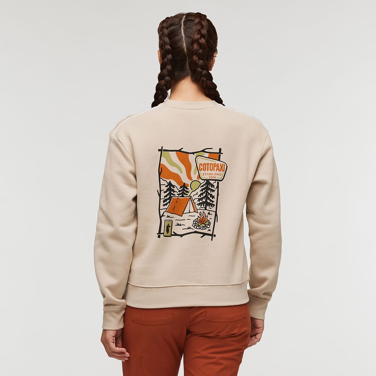 Camp Life Organic Crew Sweatshirt Woman