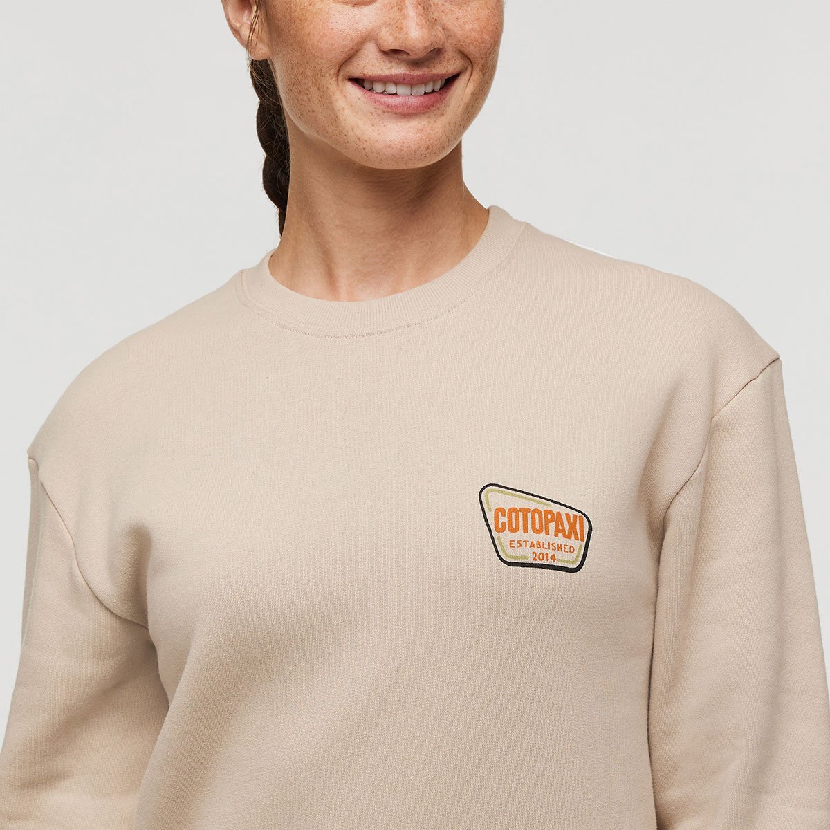 Camp Life Organic Crew Sweatshirt Woman