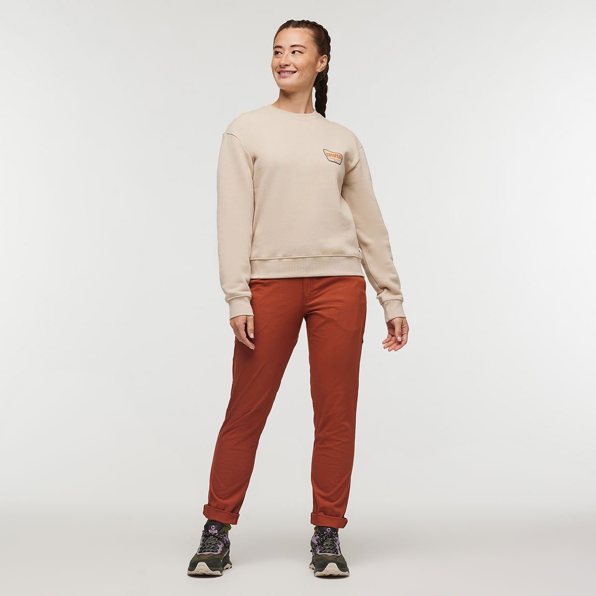 Camp Life Organic Crew Sweatshirt Woman