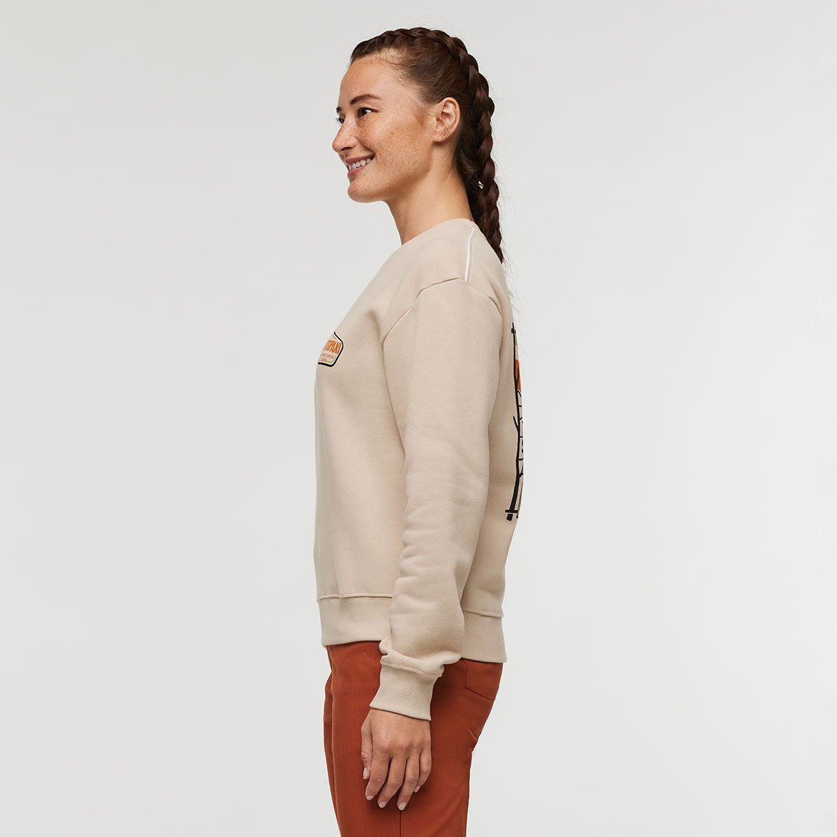 Camp Life Organic Crew Sweatshirt Woman