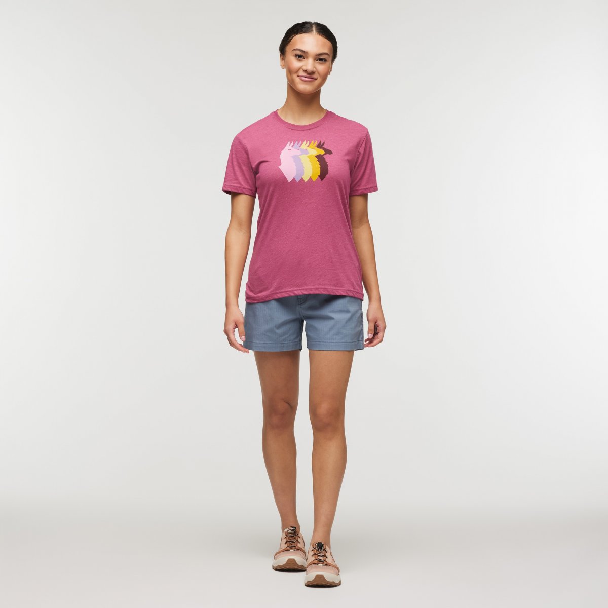 Llama Sequence Organic T-Shirt Woman