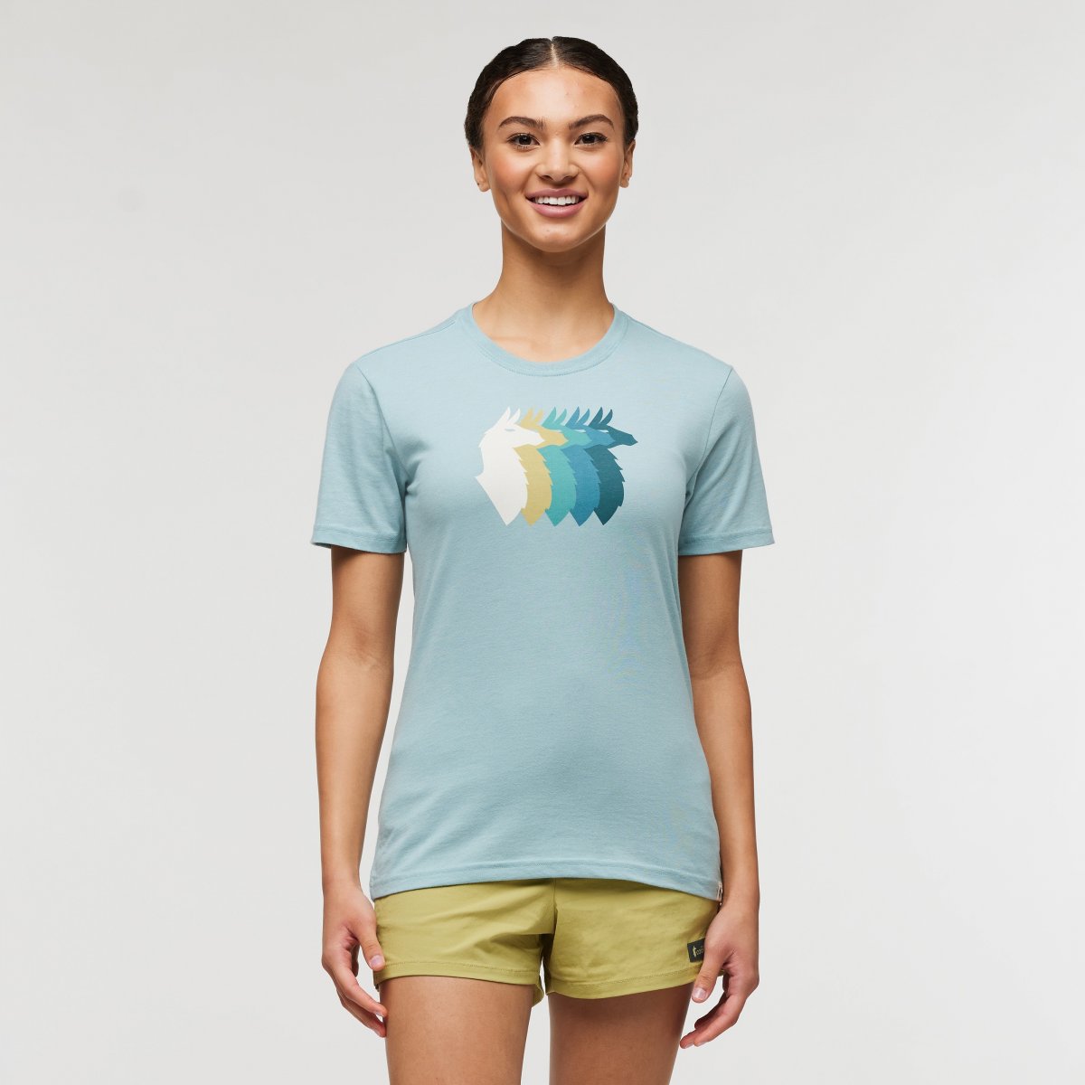 Llama Sequence Organic T-Shirt Woman