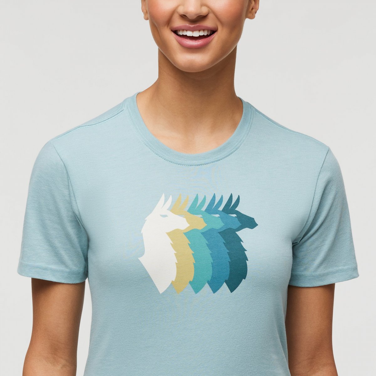 Llama Sequence Organic T-Shirt Woman