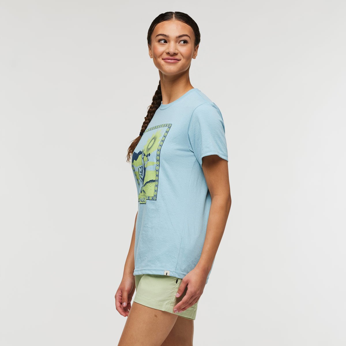 Llama Greetings Organic T-Shirt Woman