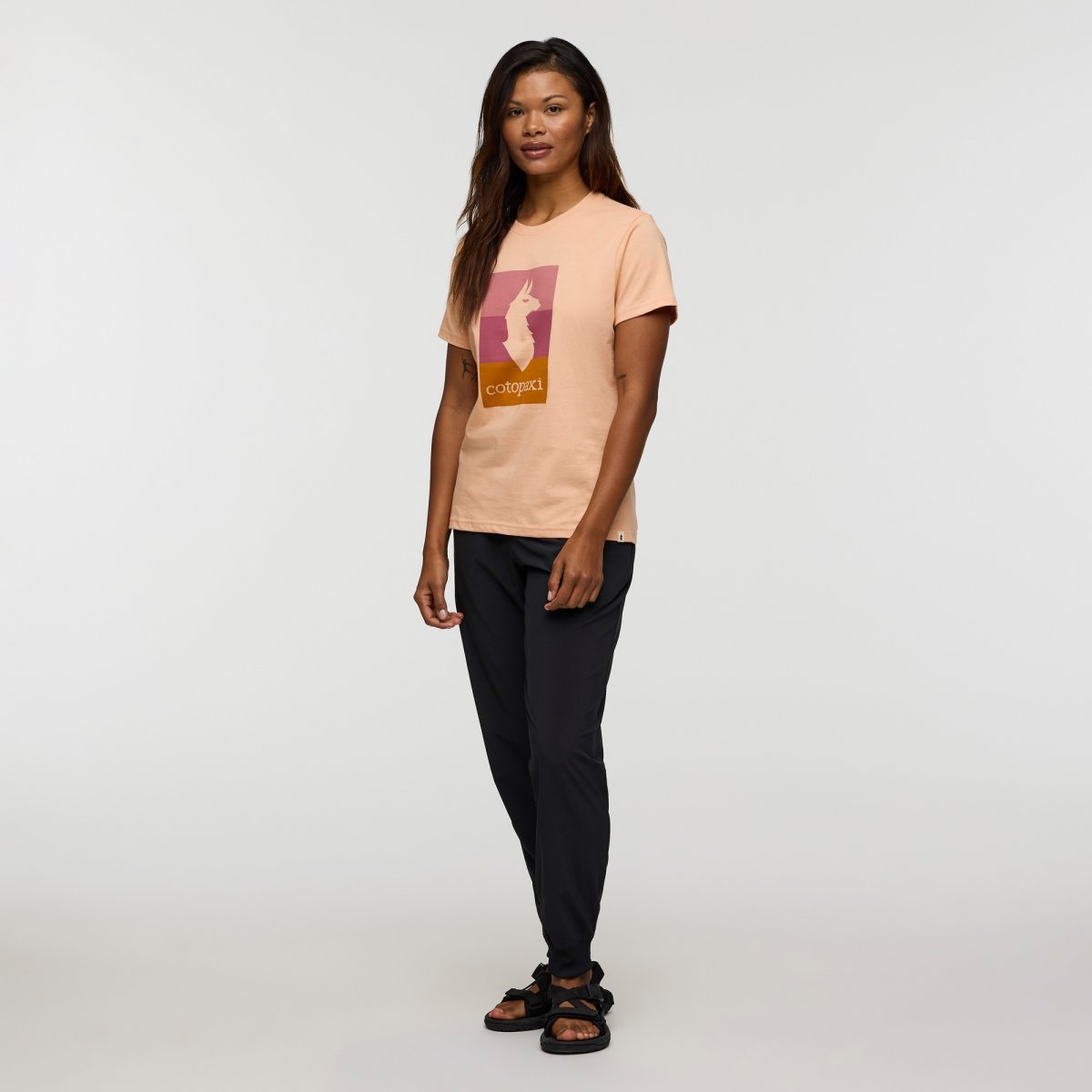 Llama Block T-Shirt Woman