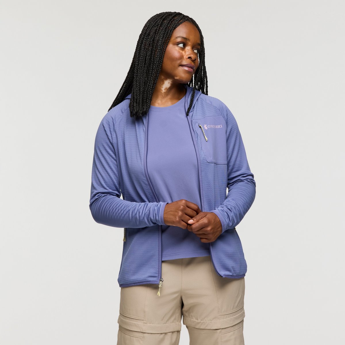 Otero Fleece Full-Zip Hooded Jacket Woman
