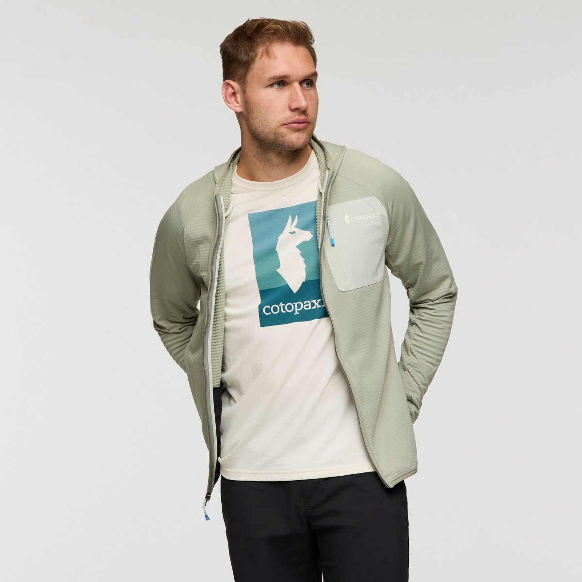 Otero Fleece Full-Zip Hooded Jacket Man