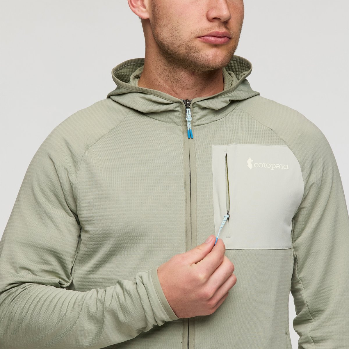 Otero Fleece Full-Zip Hooded Jacket Man
