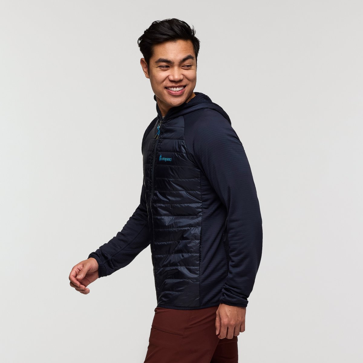 Capa Hybrid Insulated Hooded Jacket Man
