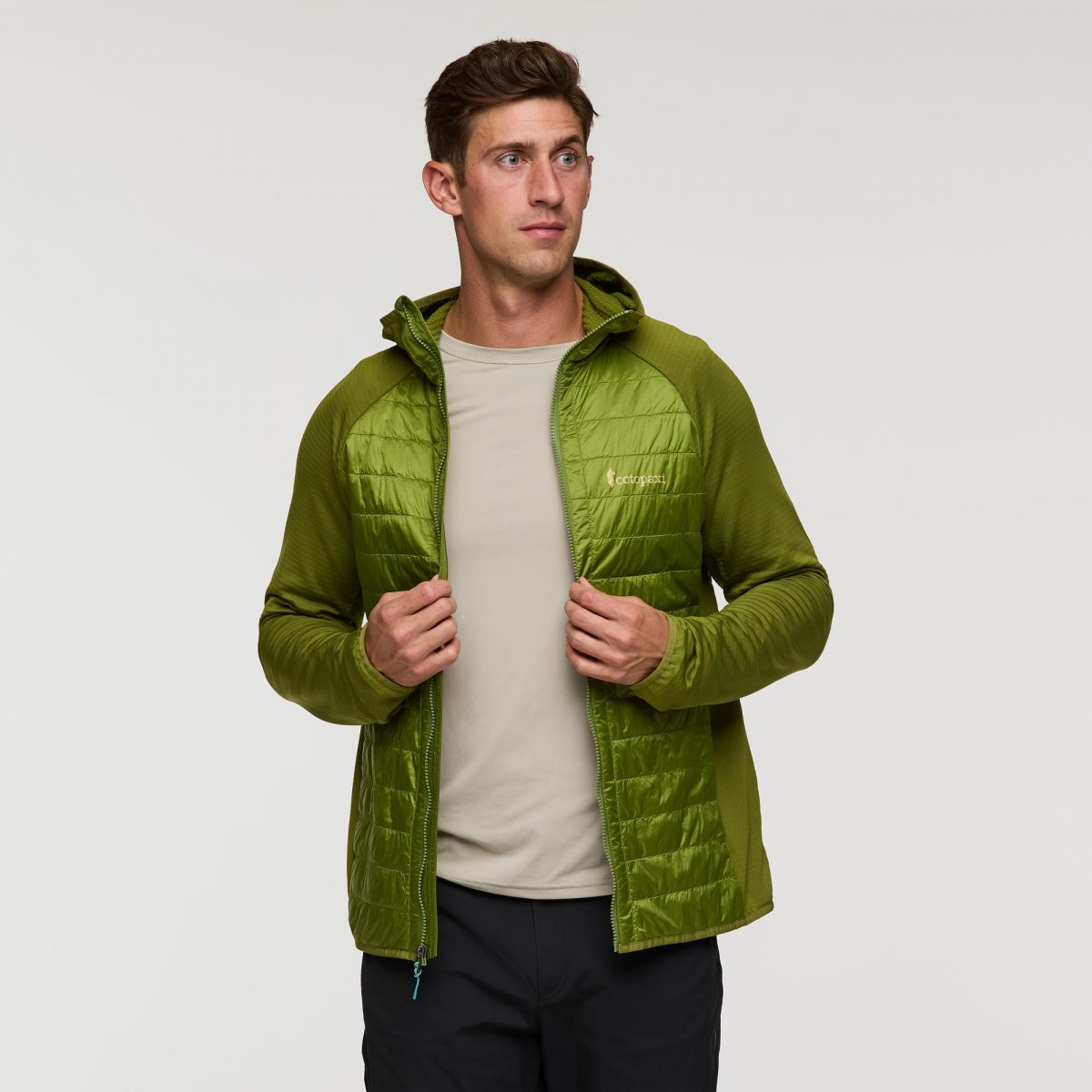 Capa Hybrid Insulated Hooded Jacket Man
