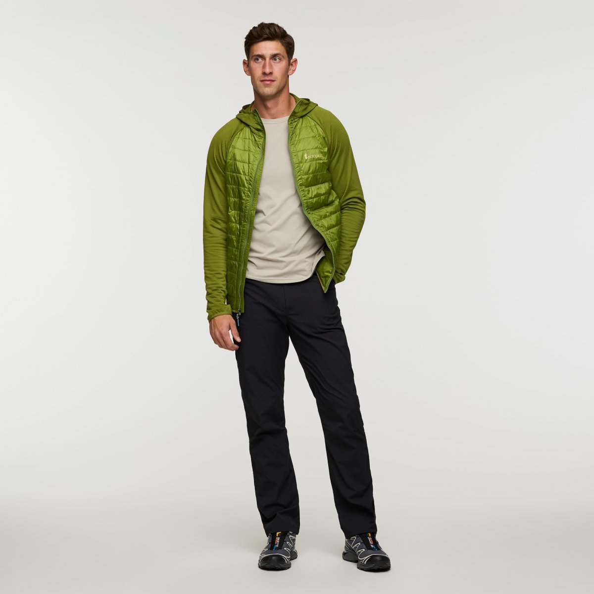 Capa Hybrid Insulated Hooded Jacket Man