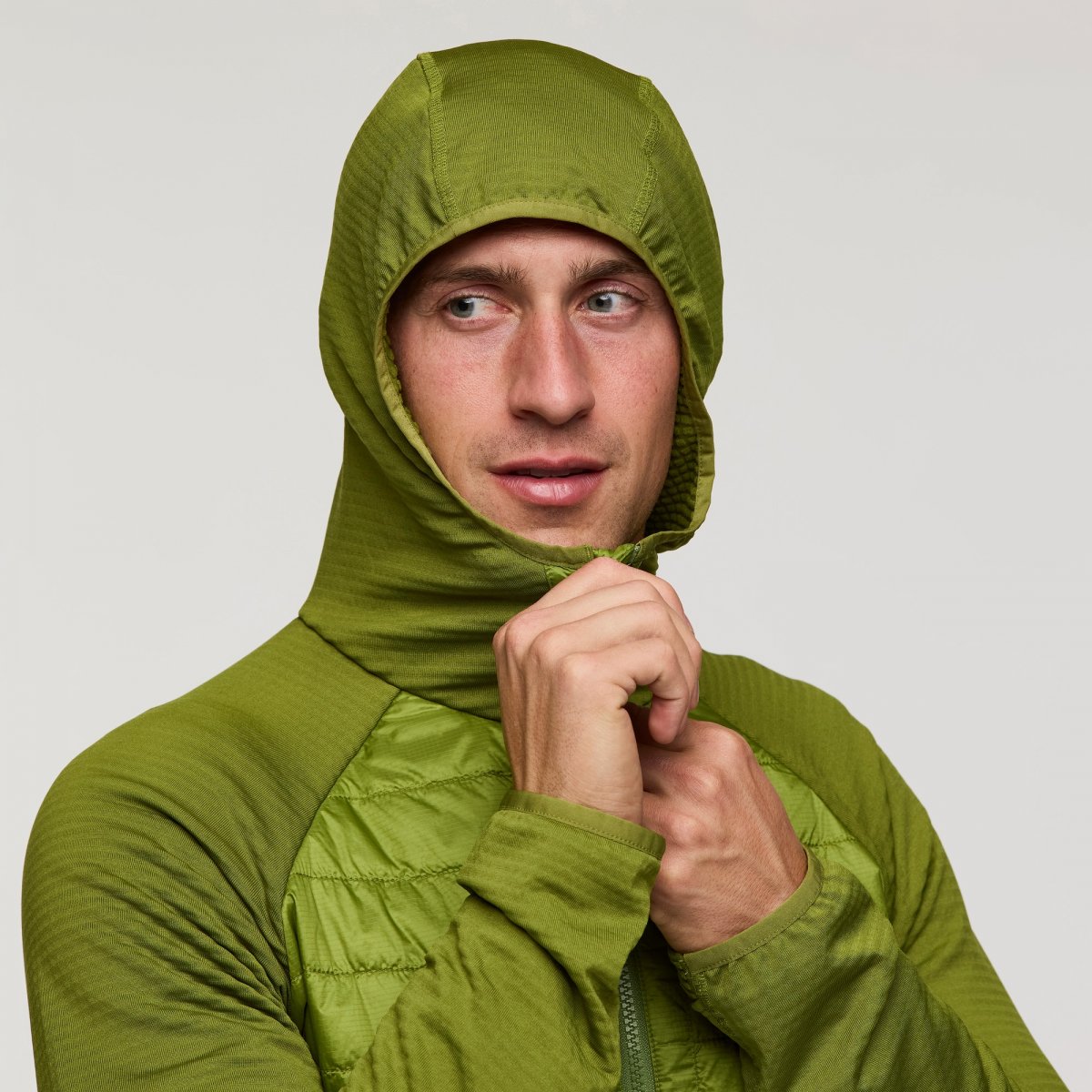 Capa Hybrid Insulated Hooded Jacket Man
