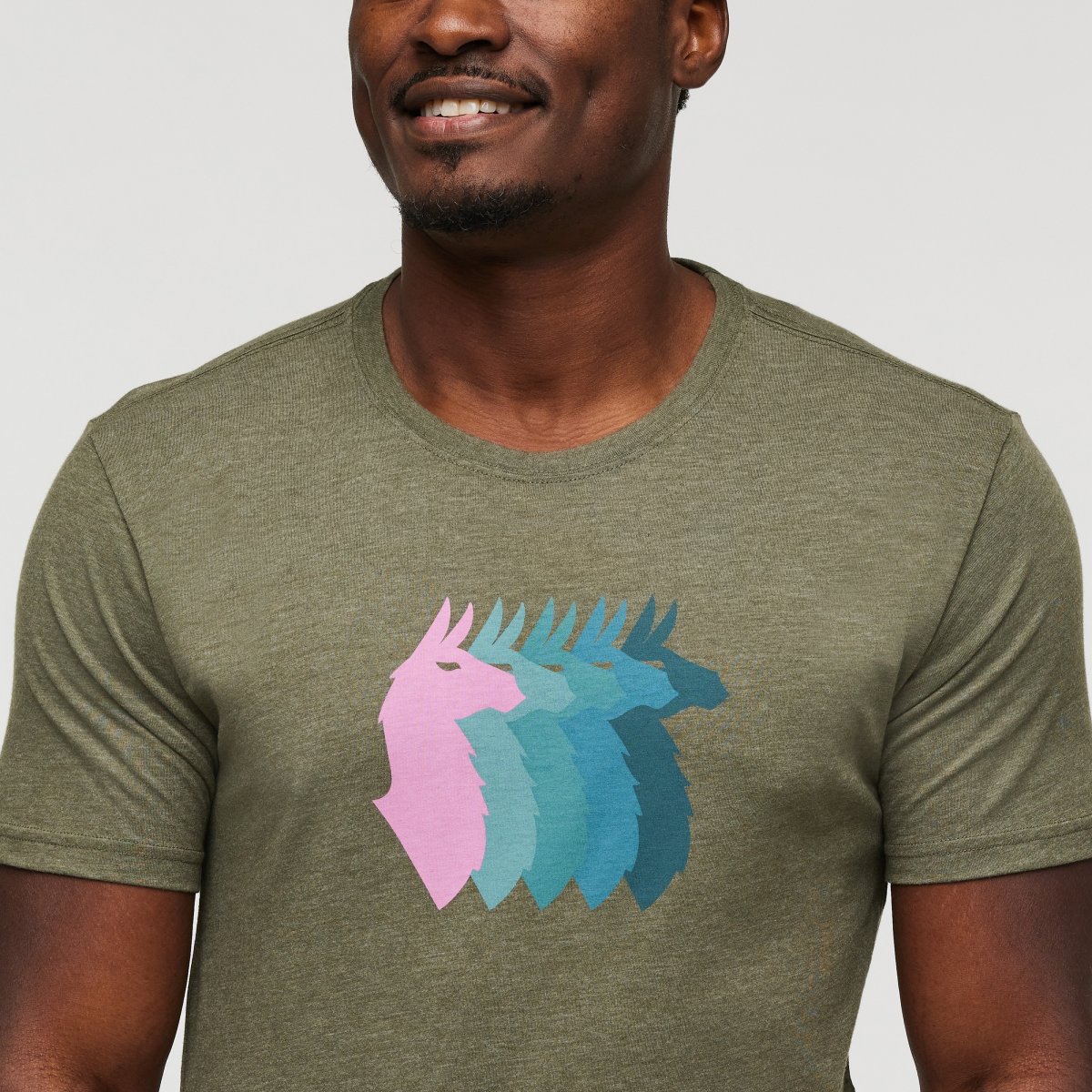 Llama Sequence Organic T-Shirt Man