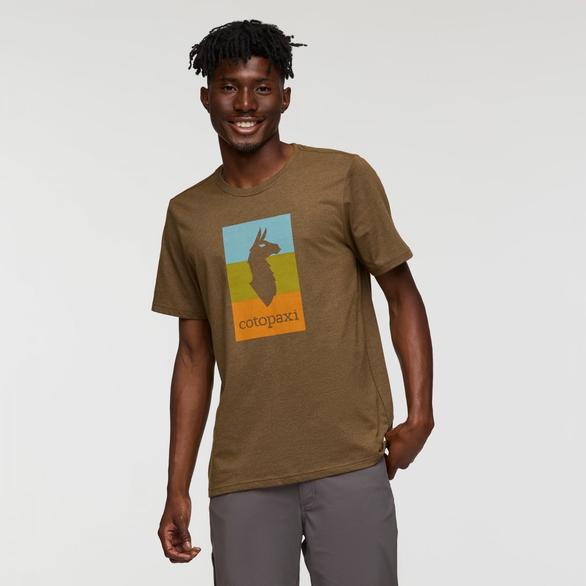 Llama Block T-Shirt Man