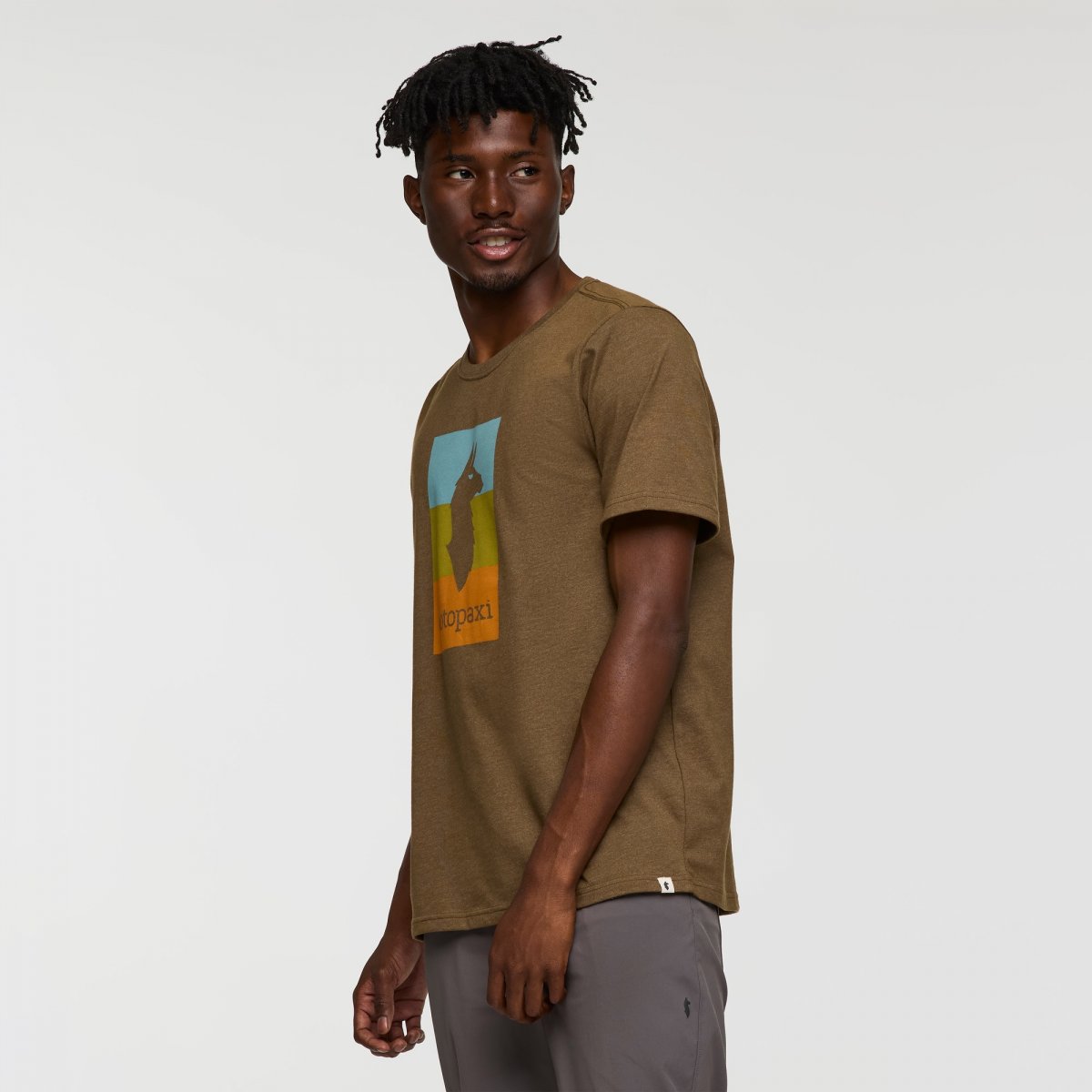 Llama Block T-Shirt Man