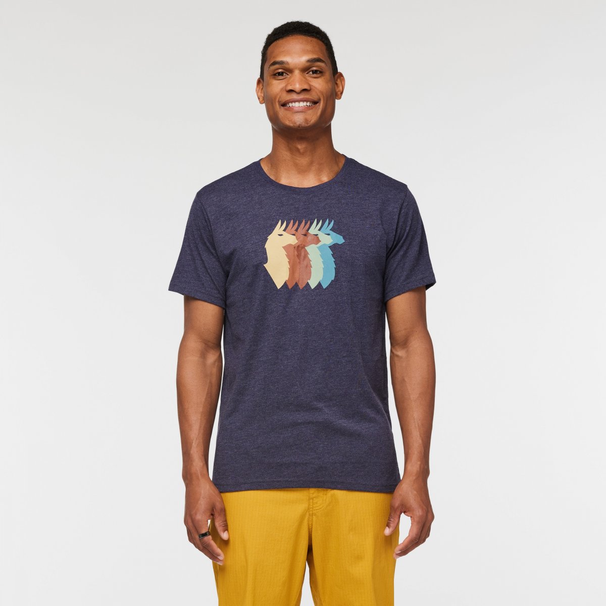 Llama Sequence Organic T-Shirt Man