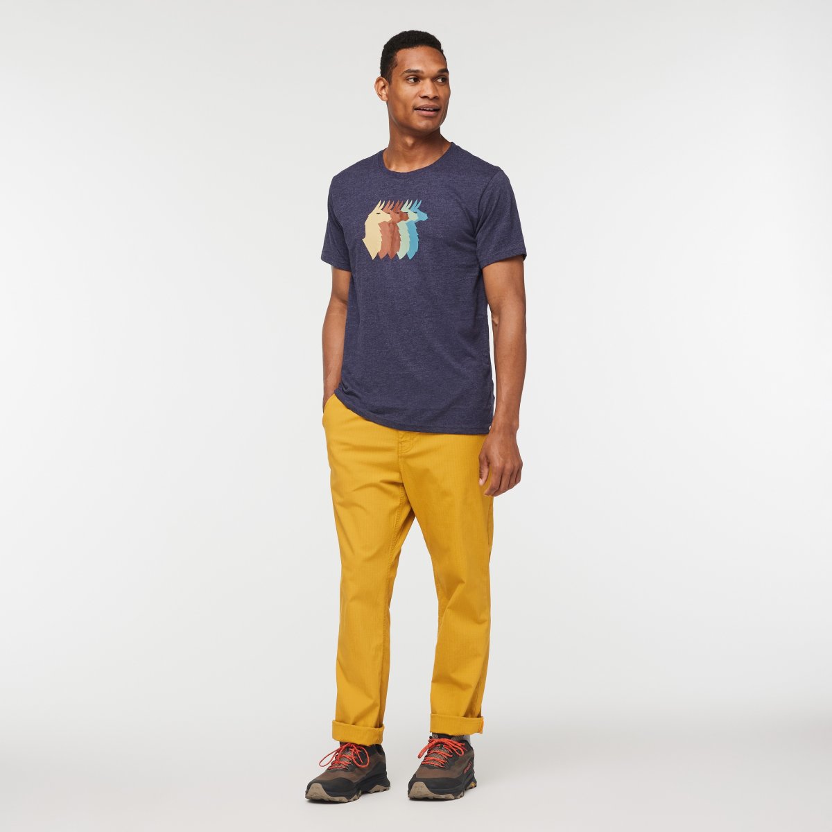Llama Sequence Organic T-Shirt Man