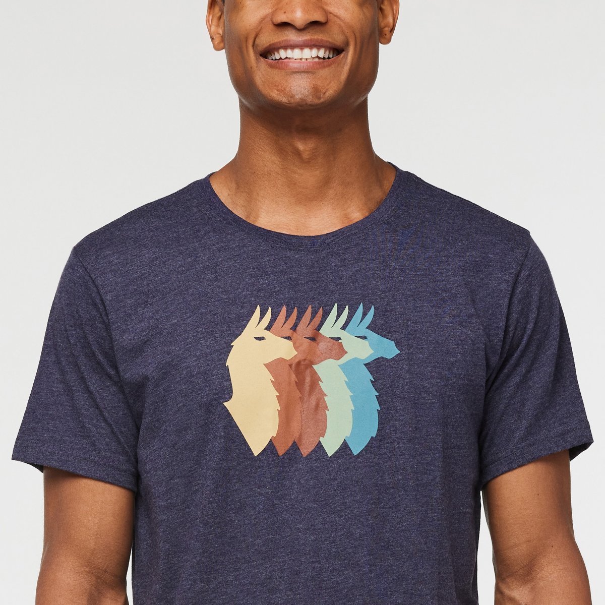 Llama Sequence Organic T-Shirt Man