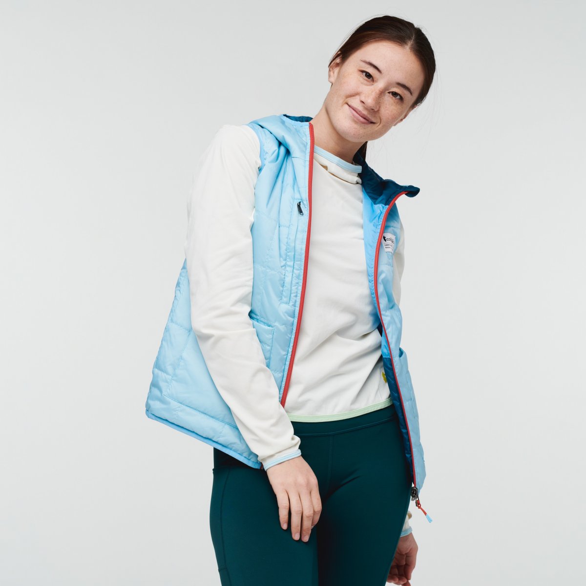 Teca Calido Hooded Vest Woman