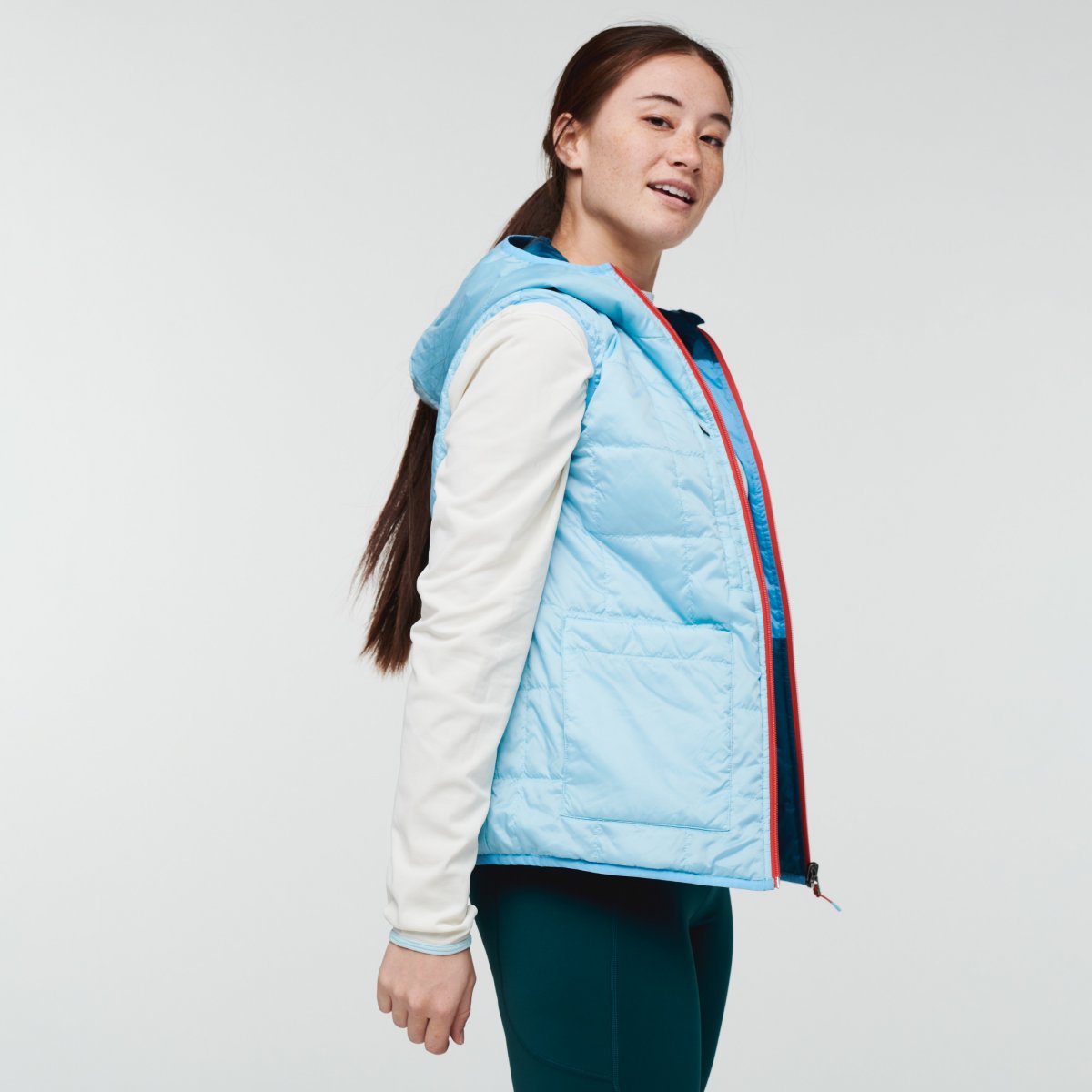 Teca Calido Hooded Vest Woman
