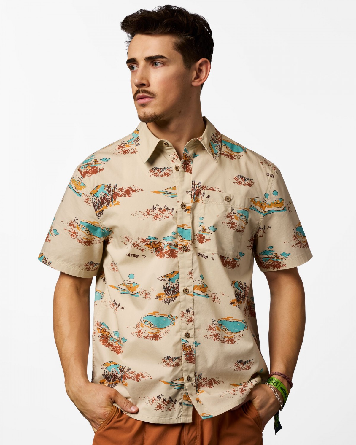 Estival Button Up Shirt Print Man