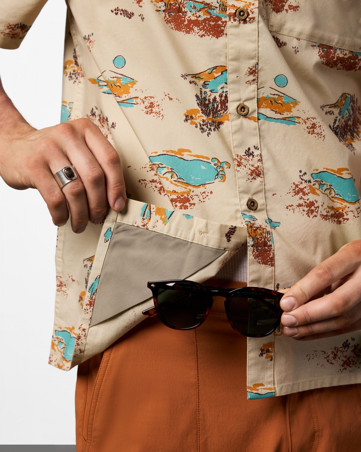 Estival Button Up Shirt Print Man