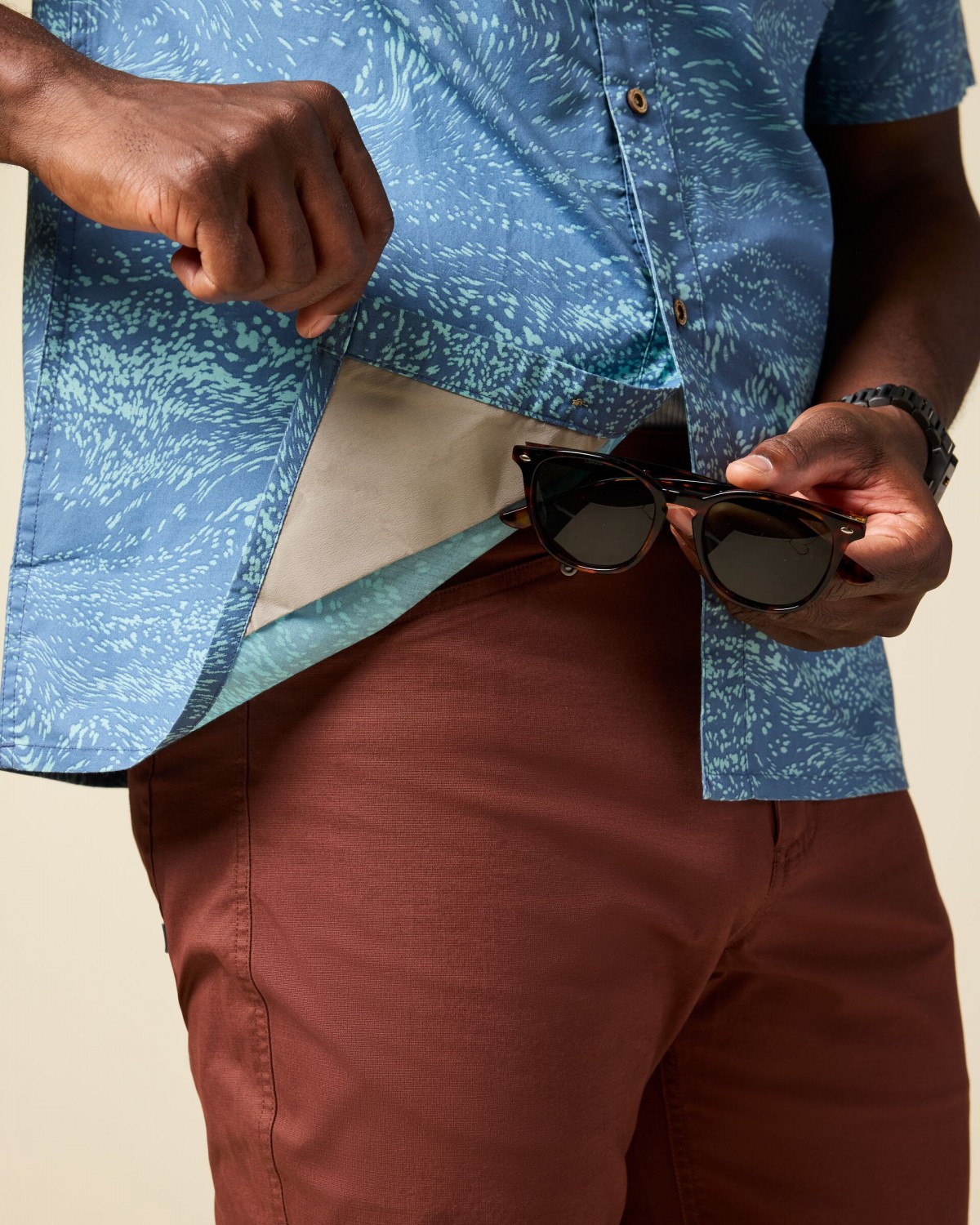 Estival Button Up Shirt Print Man