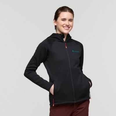 Tempa Fleece Hooded Jacket Woman CPBLK