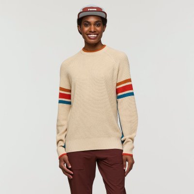 Libre Waffle Crew Sweater W CREAM