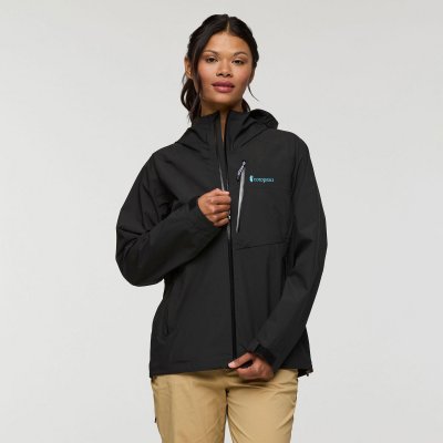 Impermeo 3L Hooded Shell Jacket Woman CPBLK